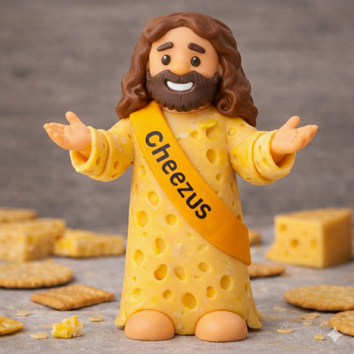 Cheezus: Little Cheesy Jesus Figurine [PRE-ORDER]